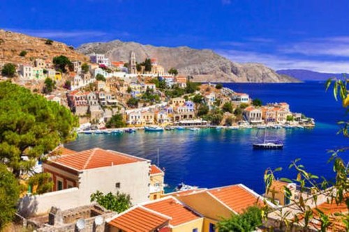 Wandbild schöne insel - insel, symi