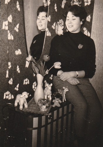 Vintage foto schöne frau vor - schöne,