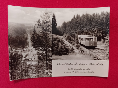 Oberweißbach 1974 bergbahn - oberweißbach, 1974.