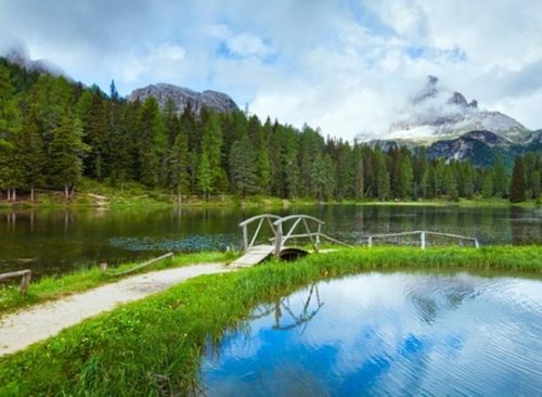 Schöne sommeransicht des - schöne,