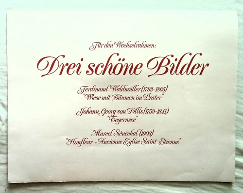 Drei schöne bilder für den - drei,